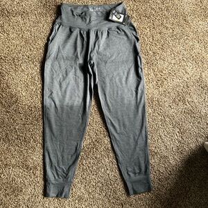 Under Armour Gray Track Pants with Tapered Leg Design